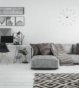 Interior,Living,Room,,Scandinavian,Style,,With,Loose,Sofa,&,Furniture,